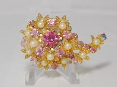 Pink Chatons Only Brooch