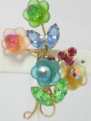 Pastel Navettes Plastic Brooch