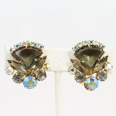 Gray (black Diamond) Pie Earrings Clip