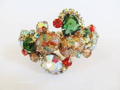 Multiple Colors Cabochons Painted (hand/Transfer) Bracelet Clamper