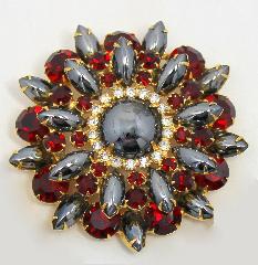 Hematite Cabochons Brooch