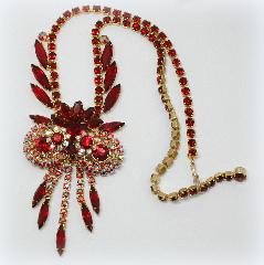 Red Navettes Necklace