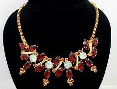 Red Navettes Necklace