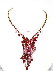 Pink Navettes Necklace