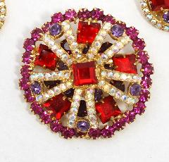 Red Square Brooch