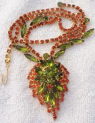 Multiple Colors Navettes Necklace