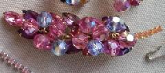 Pink Navettes Brooch