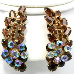 Topaz Navettes Earrings Clip