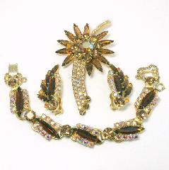 Topaz Navettes Earrings Clip