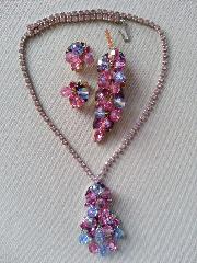 Pink Navettes Necklace