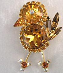 Topaz Dentelle Rivoli/Margarita Brooch
