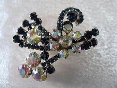 Blue Chatons Only Brooch