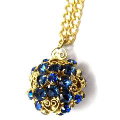 Blue Chatons Only Pendant