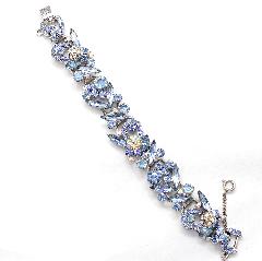 Blue Navettes Bracelet 5 Link