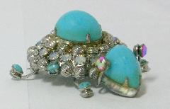 Turquoise Cabochons Brooch