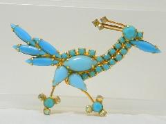 Turquoise Cabochons Brooch
