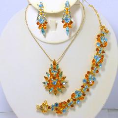 Multiple Colors Navettes Pin Pendant