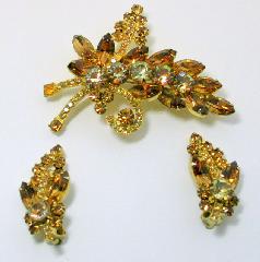 Topaz Navettes Earrings Clip