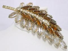 Topaz Navettes Brooch