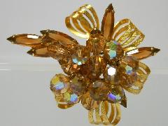Topaz Navettes Brooch