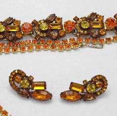 Topaz Baguettes Earrings Clip