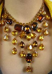 Topaz Pear Necklace