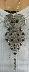 Black (jet) Cabochons Pendant