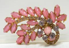 Pink Cabochons Brooch