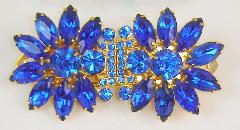 Blue Navettes Dress Clip