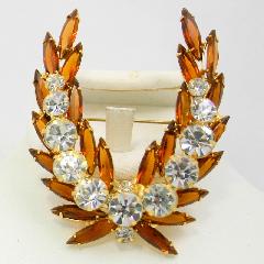 Topaz Navettes Brooch