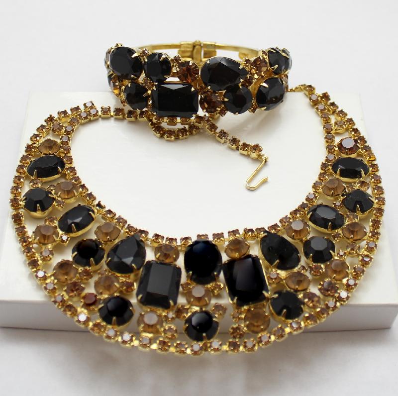 Front view of Topaz Emerald Cut Necklace