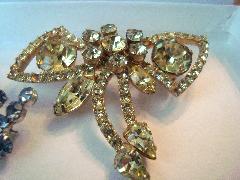 Yellow Pear Brooch