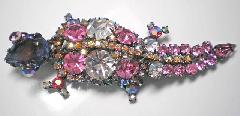 Pink Pear Brooch