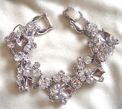 Clear Chatons Only Bracelet 5 Link