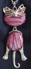 Pink Cabochons Plastic Pendant