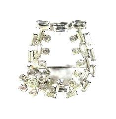 Clear Baguettes Brooch