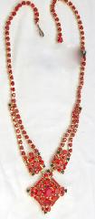 Red Chatons Only Necklace