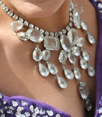 Clear Pear Necklace