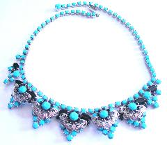 Turquoise Navettes Necklace