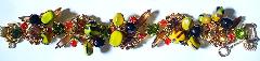 Multiple Colors Navettes Multi-Color/Shaded Bracelet 5 Link