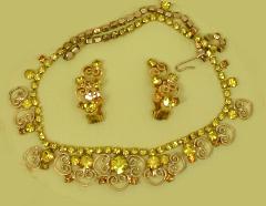 Green Chatons Only Necklace