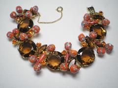 Topaz Navettes Striped Bracelet 5 Link