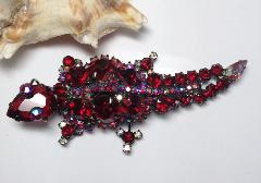 Red Pear Brooch