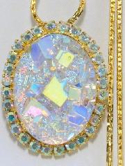 AB Cabochons Molded/Cut Pin Pendant