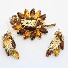 Topaz Navettes Earrings Clip