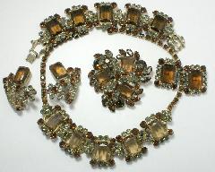 Topaz Emerald Cut Brooch