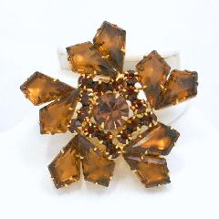 Topaz Kite Frosted Brooch