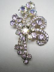 Purple (cardinal) Chatons Only Brooch