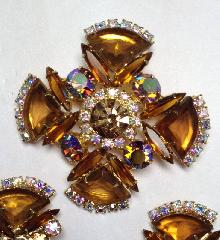 Topaz Pie Pin Pendant