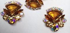Topaz Pie Earrings Clip
